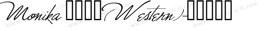 Monika 常规斜体(Western)字体转换